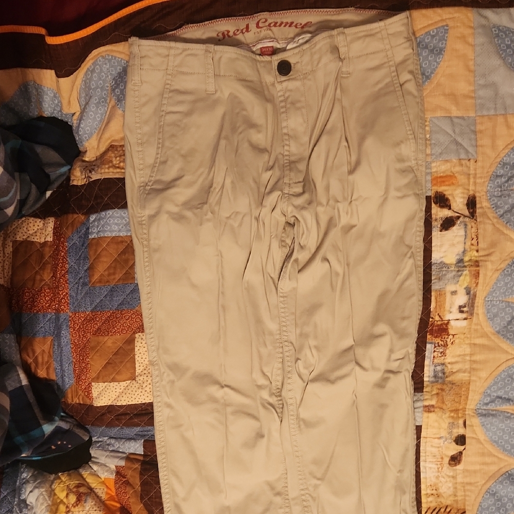 Red Camel Men's Khaki Chinos